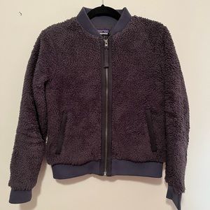 Woolyester Pile Fleece Patagonia Bomber Jacket in Noble Grey | S